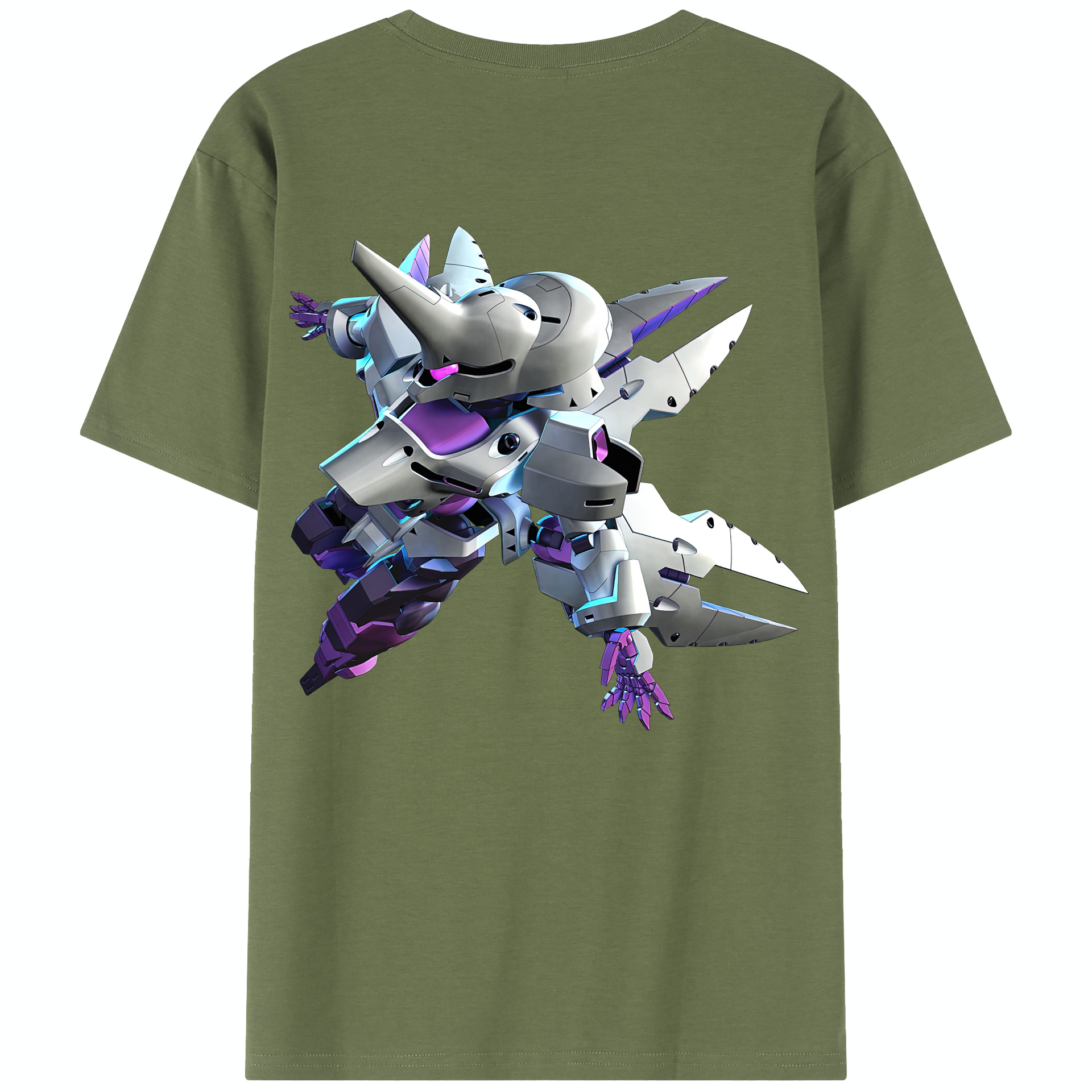 （画像用） 機動戦士ガンダム Mobile Suit Gundam 綿100％半袖Tシャツ（背面プリント）